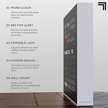 Shaper Image Word Clock Pro