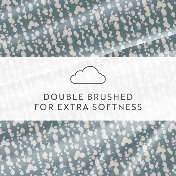 I Enjoy Patterned Sheet Set Queen Size L Blue