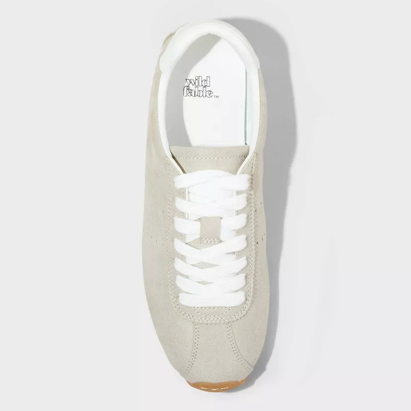 Women's Suede Kaltain Sneakers Memory Foam Beige Size 11