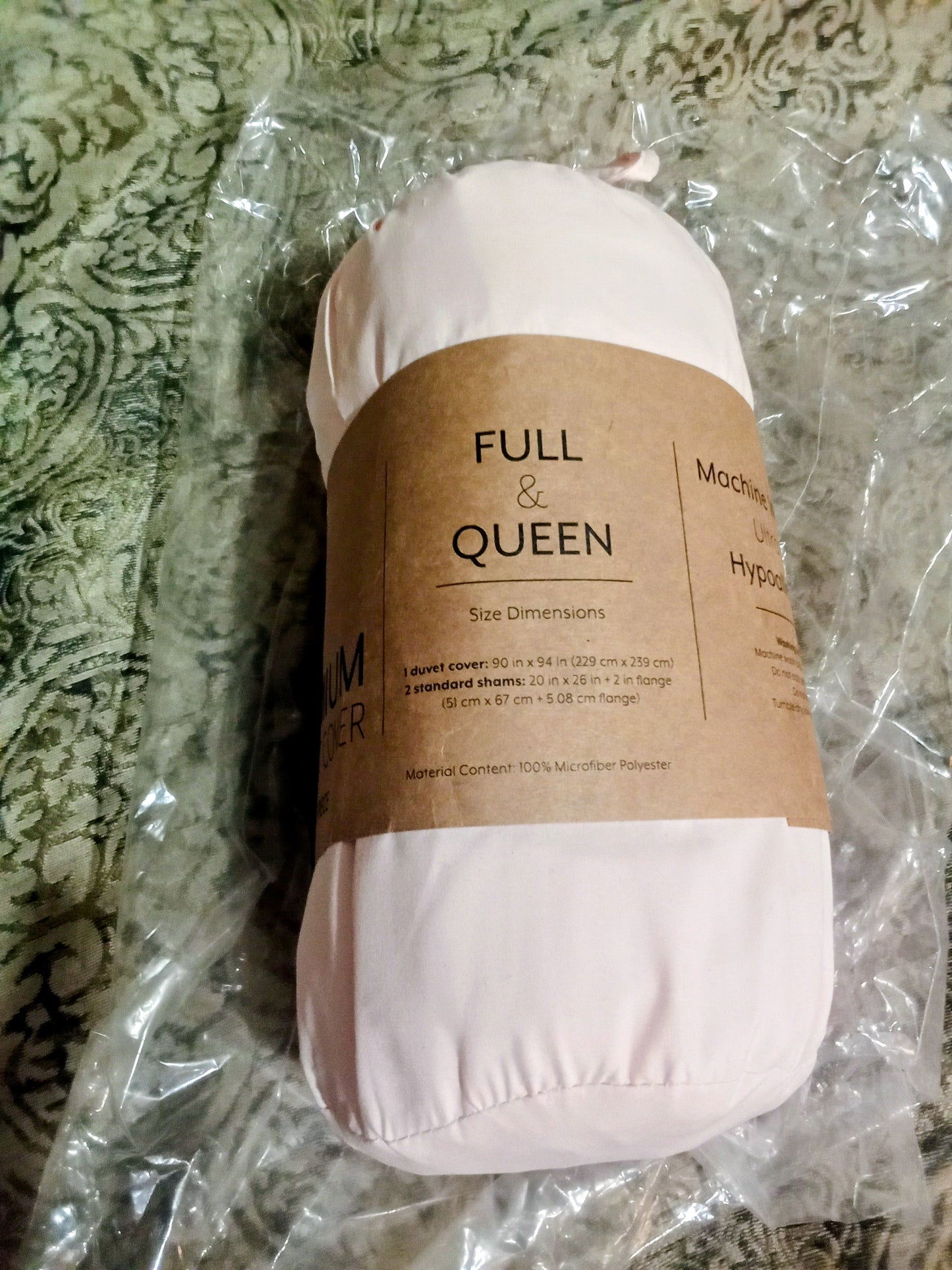 I Enjoy 3 Piece Premium Duvet Cover Set Full / Queen Size Blush