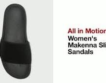 Women's Makenna Black Slide Sandals All in Motion