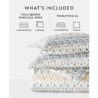 JC Penny Ienjoy Casual Comfort Mayan Midweight Down Warm & Cozy Comforter Set