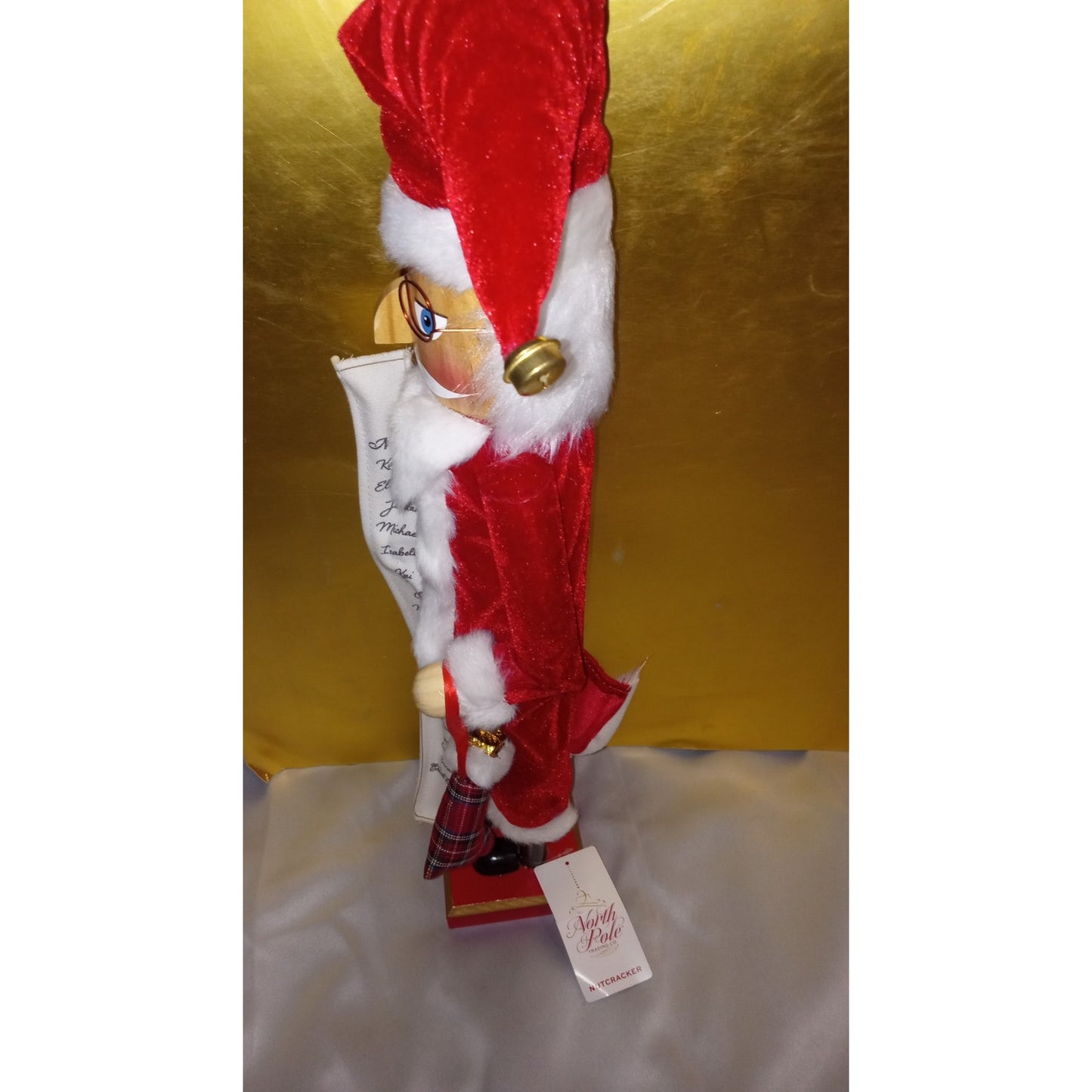 North Pole Trading Co 24" List Santa Christmas Holiday Nut Cracker