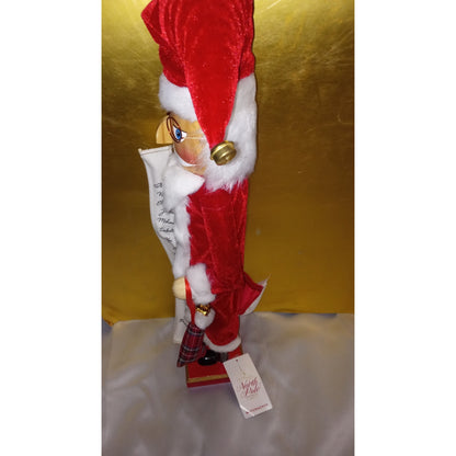 North Pole Trading Co 24" List Santa Christmas Holiday Nut Cracker