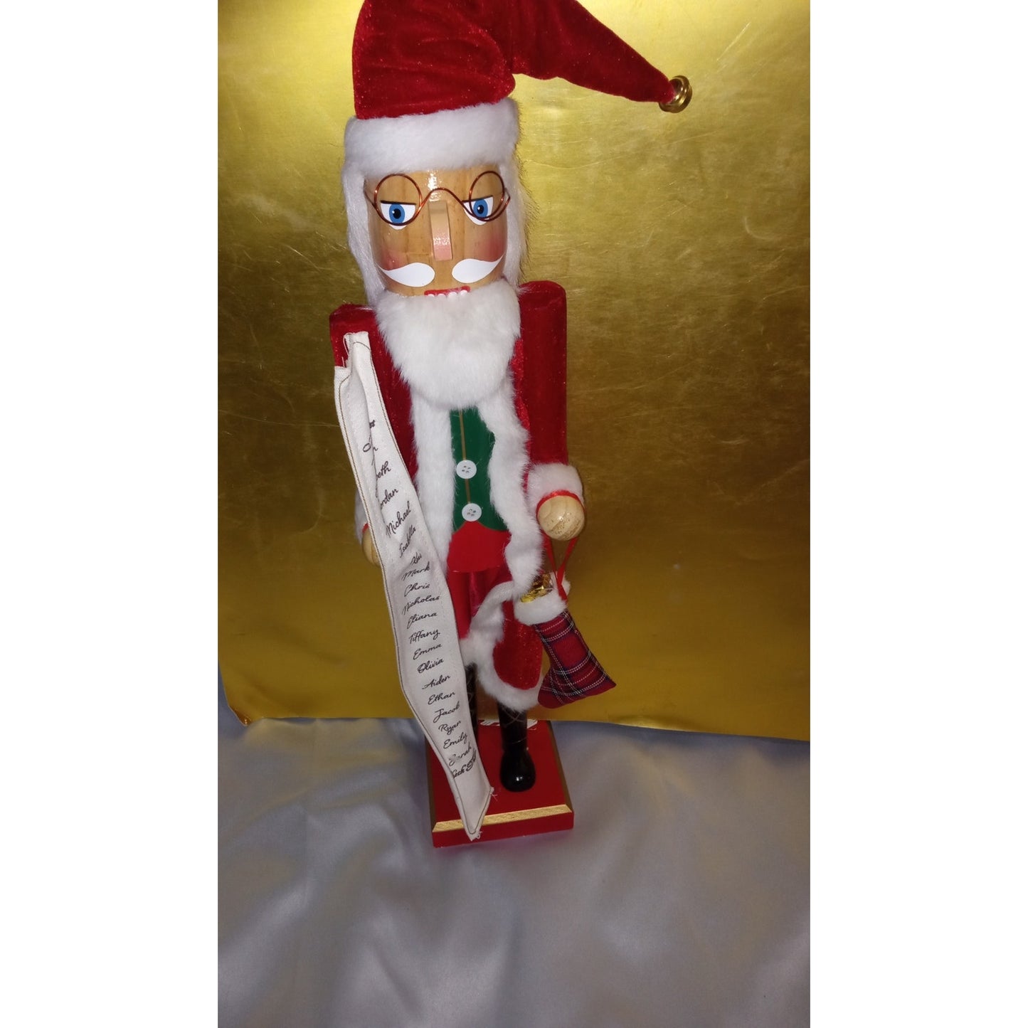 North Pole Trading Co 24" List Santa Christmas Holiday Nut Cracker