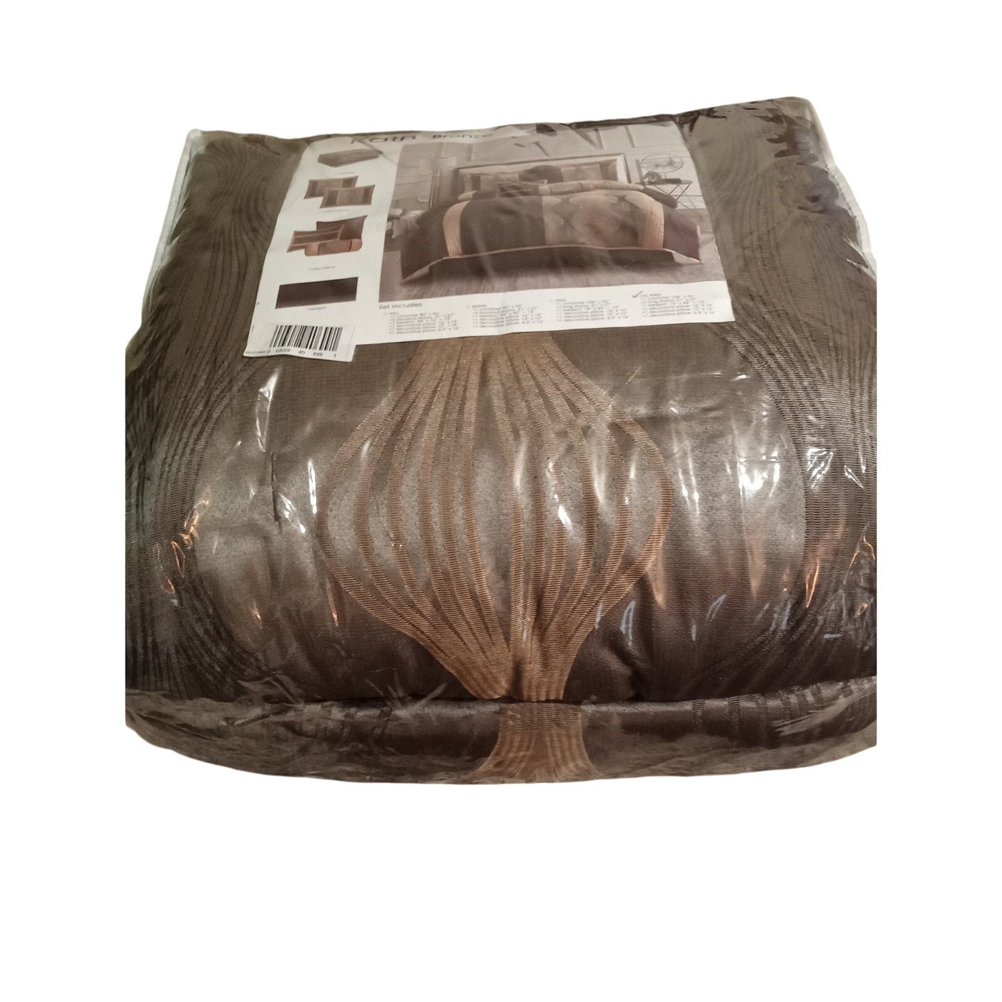 Nanshing 7 Piece California King Kath  Comforter Set Bronze