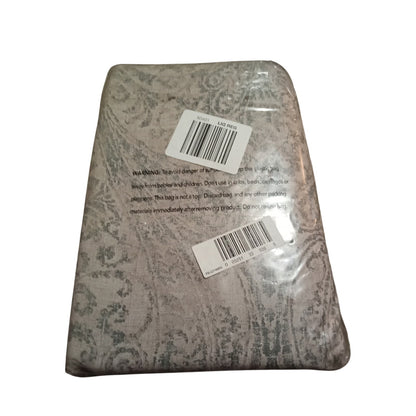 Julianne Window Panel Vintage Paisley Print Room Darkening Curtains Gray 95 Inch