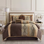 Nanshing 7 Piece California King Kath  Comforter Set Bronze