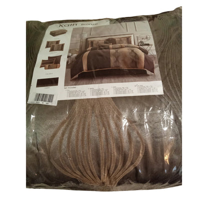 Nanshing 7 Piece California King Kath  Comforter Set Bronze