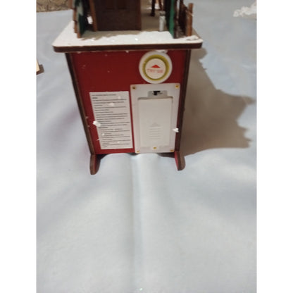 North Pole Wooden Advent Christmas Sleigh Pop Out Draw Light Up Calendar