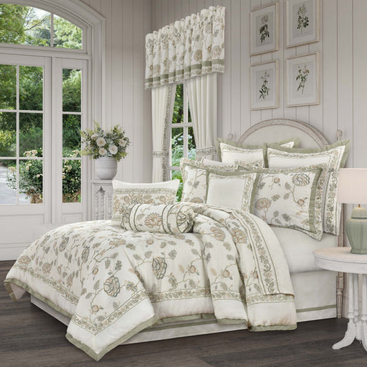 Fairview Sage Comforter Set by J Queen New York
The Fairview Collection 4 Piece Comforter Set
