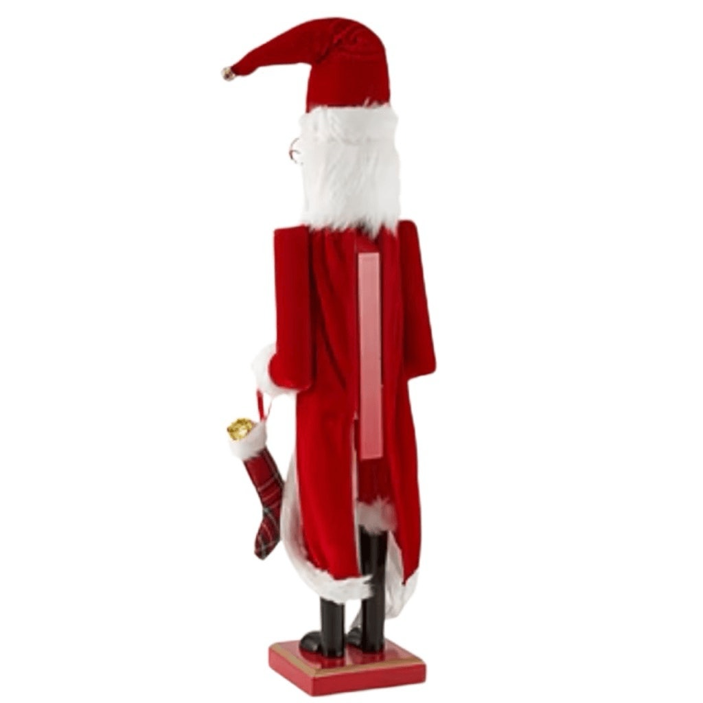 North Pole Trading Co 24" List Santa Christmas Holiday Nut Cracker