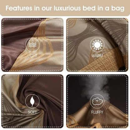 Nanshing 7 Piece California King Kath  Comforter Set Bronze