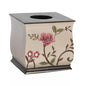 Popular Larrisa Rose Flower Embroidery Design Tissue Box Rose Gold