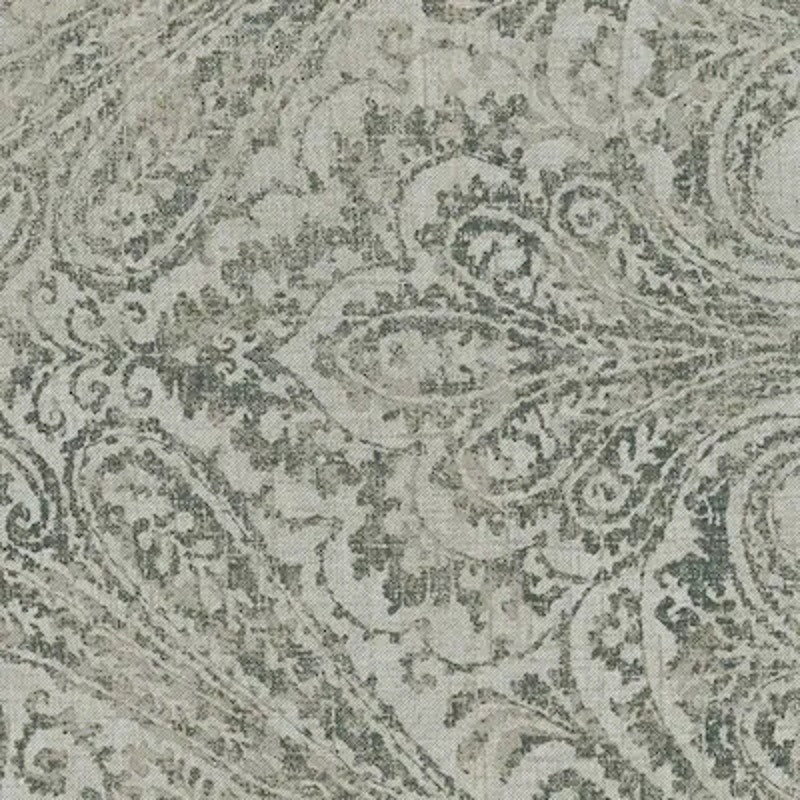 Julianne Window Panel Vintage Paisley Print Room Darkening Curtains Gray 95 Inch