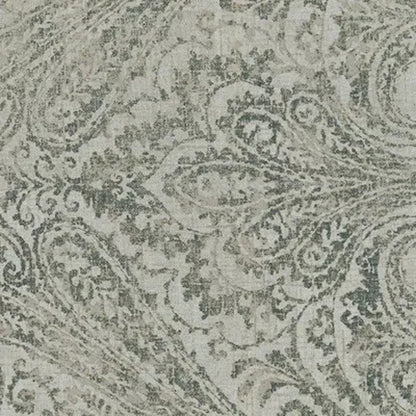 Julianne Window Panel Vintage Paisley Print Room Darkening Curtains Gray 95 Inch