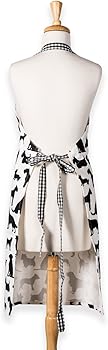 Design Imports Dog Print Chef Apron Black One Size