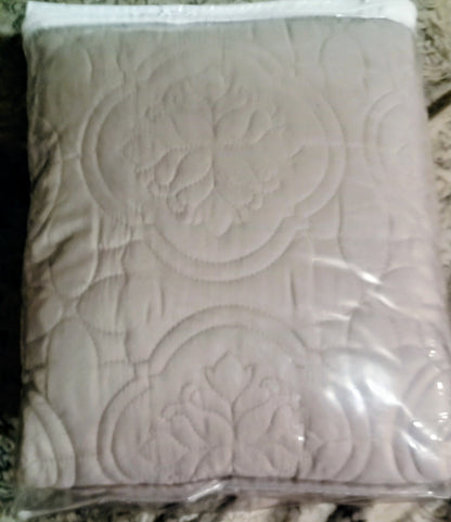 510 Design 3 Piece Bedspread Set Khaki Full / Queen Size