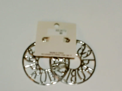 Women's 99 Problems Sliver Hoop Earrings