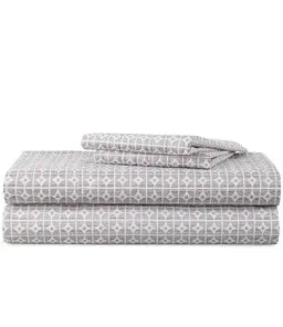 Home Expressions Soft Touch Micro Sheet Set Geo Gray Drizzle King Size