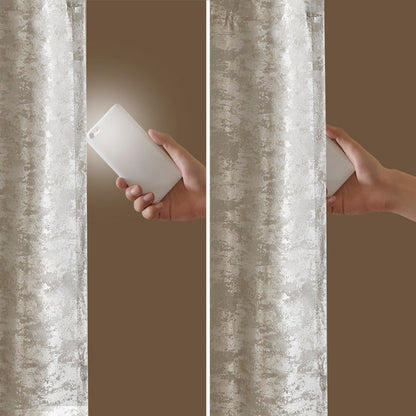 Sun Smart Cassius Jacquard Total Blackout Window Panel Grey / Sliver