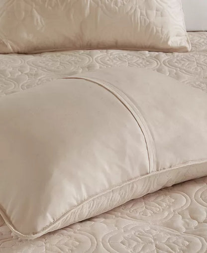 510 Design 3 Piece Bedspread Set Khaki Full / Queen Size