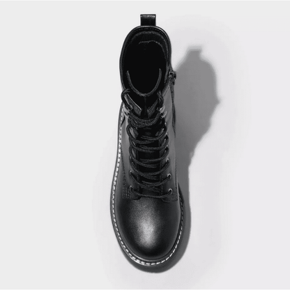 Women's Wild Fable Logan Lug Combat Boots Black Various Sizes