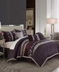 Riley Purple 7 Piece Comforter set King Size