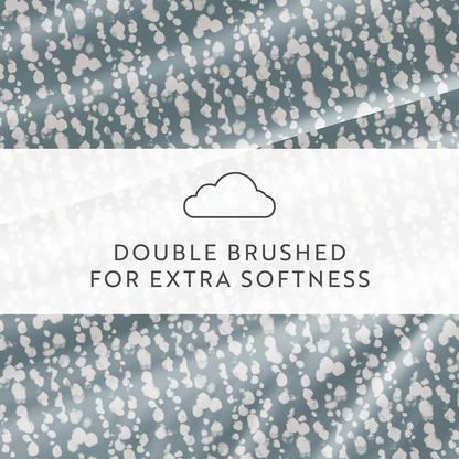 I Enjoy Patterned Sheet Set Queen Size L Blue