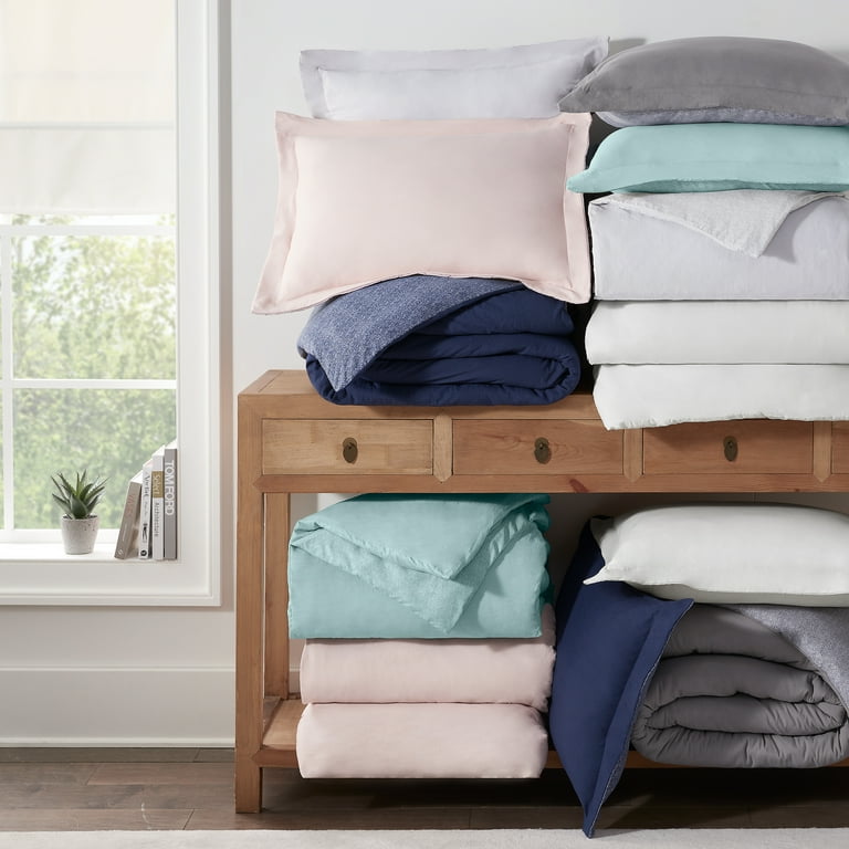 Serta Super Soft 3 Piece Cooling Duvet Cover Set Full / Queen White