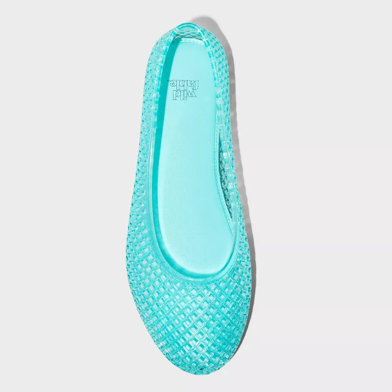 Women's Isabella Turquoise Jelly Flats