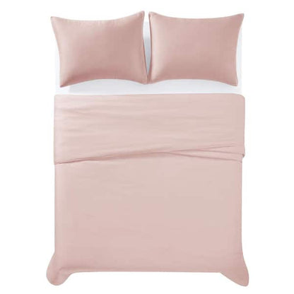 I Enjoy 3 Piece Premium Duvet Cover Set Full / Queen Size Blush
