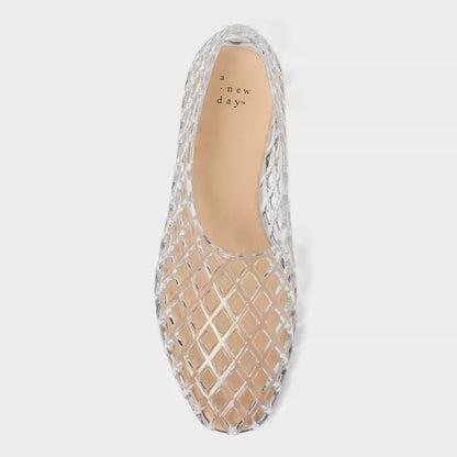 Women's Yuri Jelly Flats - A New Day Clear Various Sizes