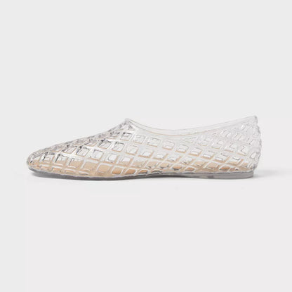 Women's Yuri Jelly Flats - A New Day Clear Various Sizes