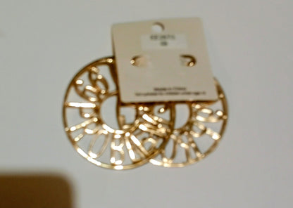 Women's 99 Problems Gold Hoop Earrings