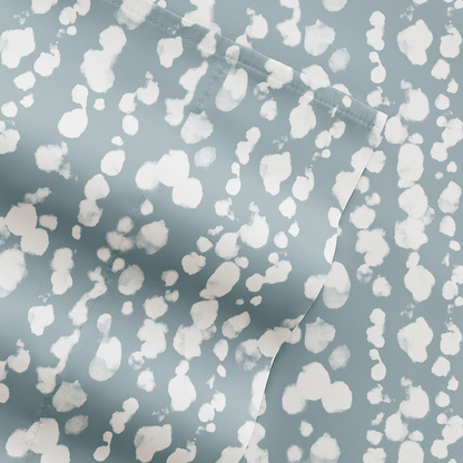 I Enjoy Patterned Sheet Set Queen Size L Blue