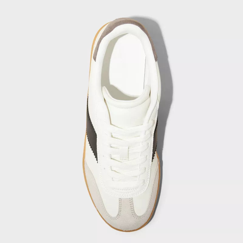 Women's Spencer Fashion Sneakers With Memory Foam Universal Thread White & Black Size 8