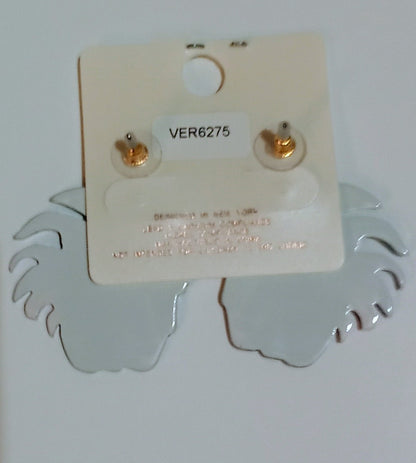 Women's Multi Colored Carnival Mask Acetate Earrings