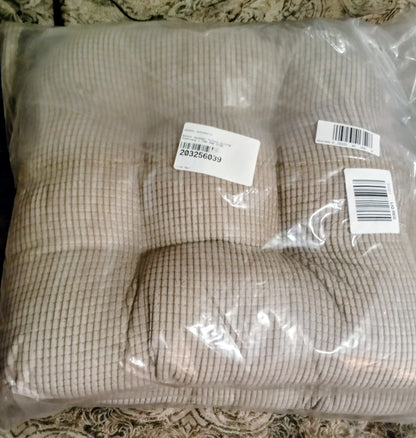 Achim Jackson Tufted Dining Cushion Set of Two Tan